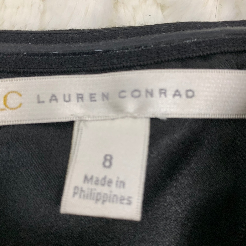 LC Lauren Conrad Black Strapless Ruffle Dress - Picture 4 of 6